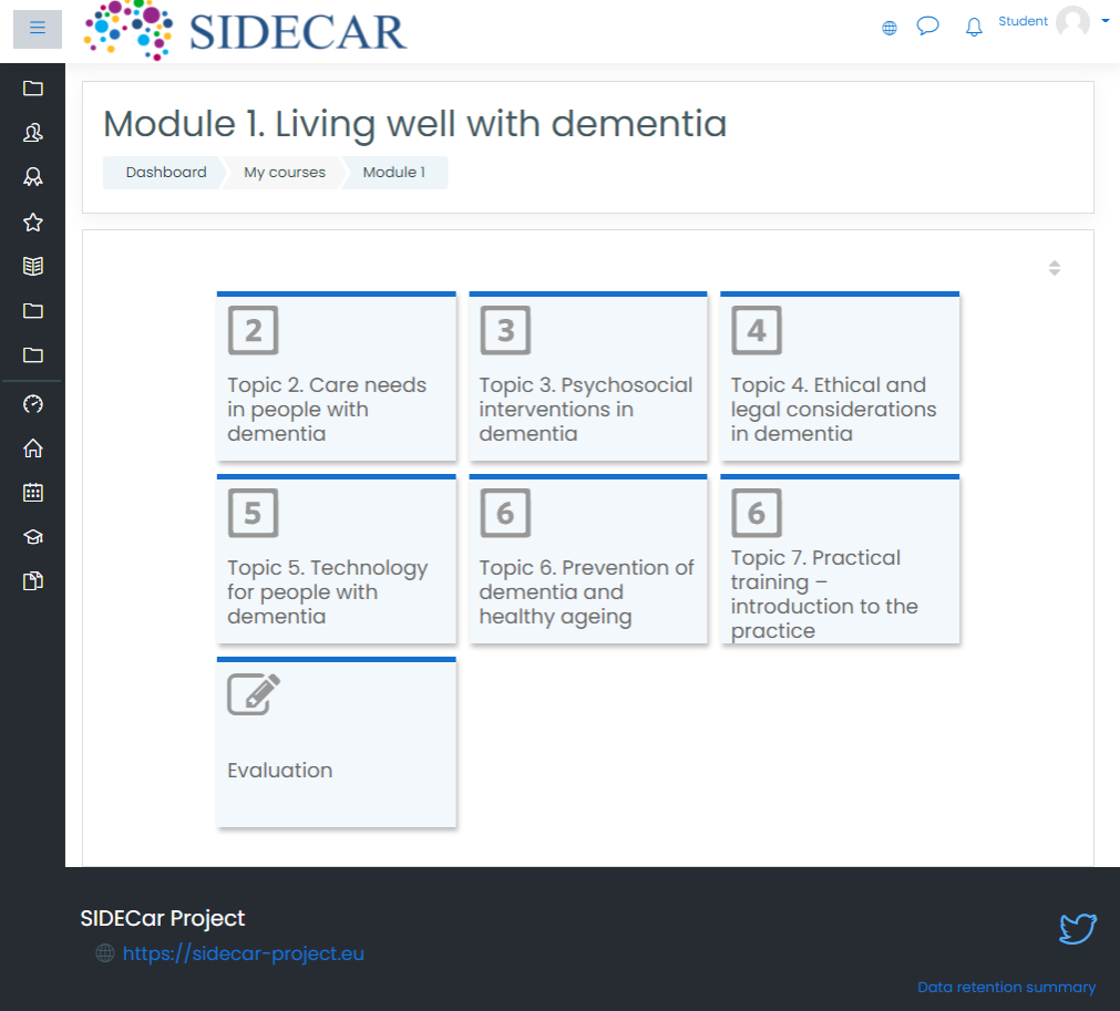 SIDECAR platform (module 1)