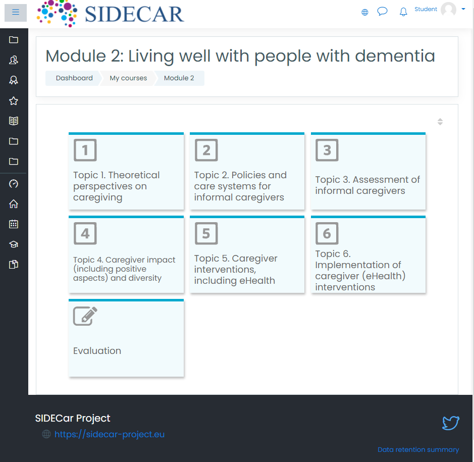 SIDECAR platform (module 2)