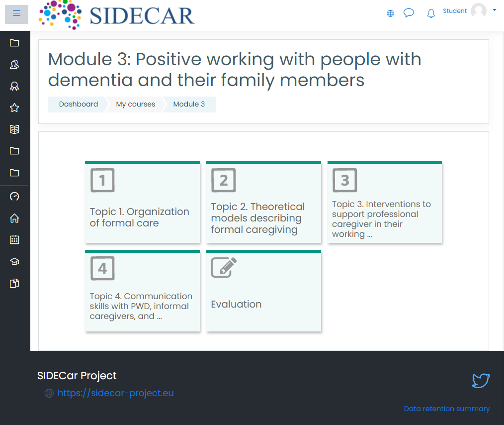 SIDECAR platform (module 3)