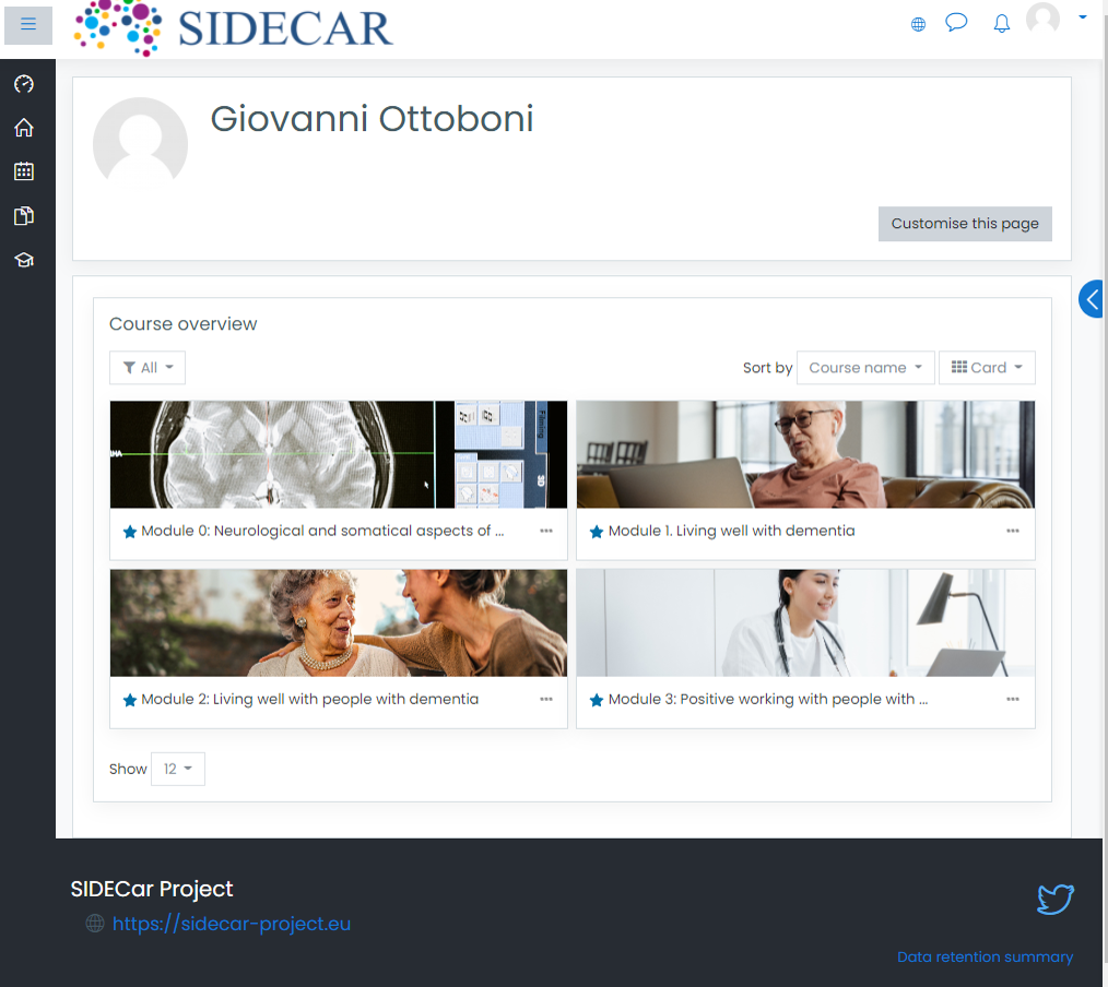 SIDECAR platform (course overview)